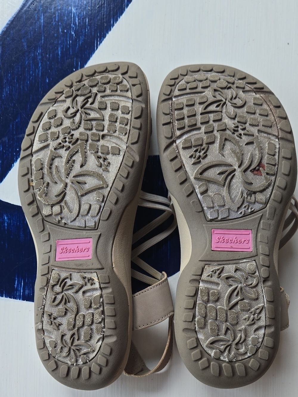 Skechers Reggae Slim Simply Stretch Tan  Sandal Size US 7 - Picture 8 of 10